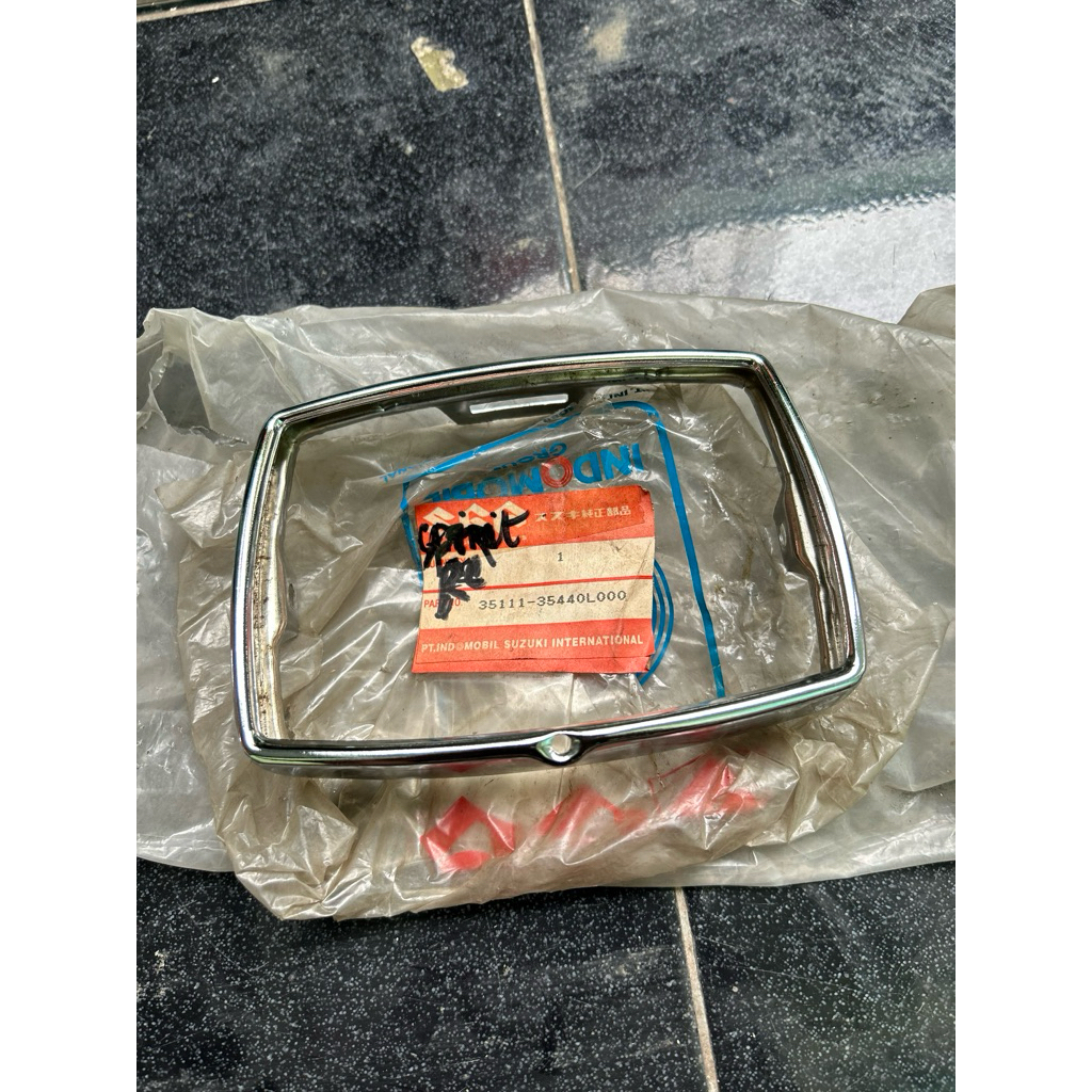ring lampu depan Lis head lamp Suzuki rc rc80 rc100 spirit dk bravo (stock lama)original SGP 35111-3