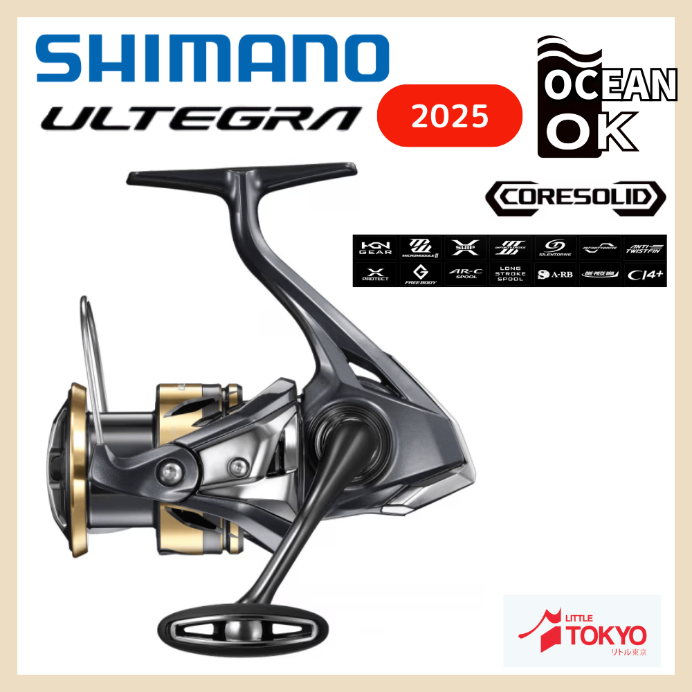 Reel Shimano ULTEGRA (2025) 2500 C3000  C3000HG C3000XG 4000 4000XG C5000XG  Spinning Original Japan