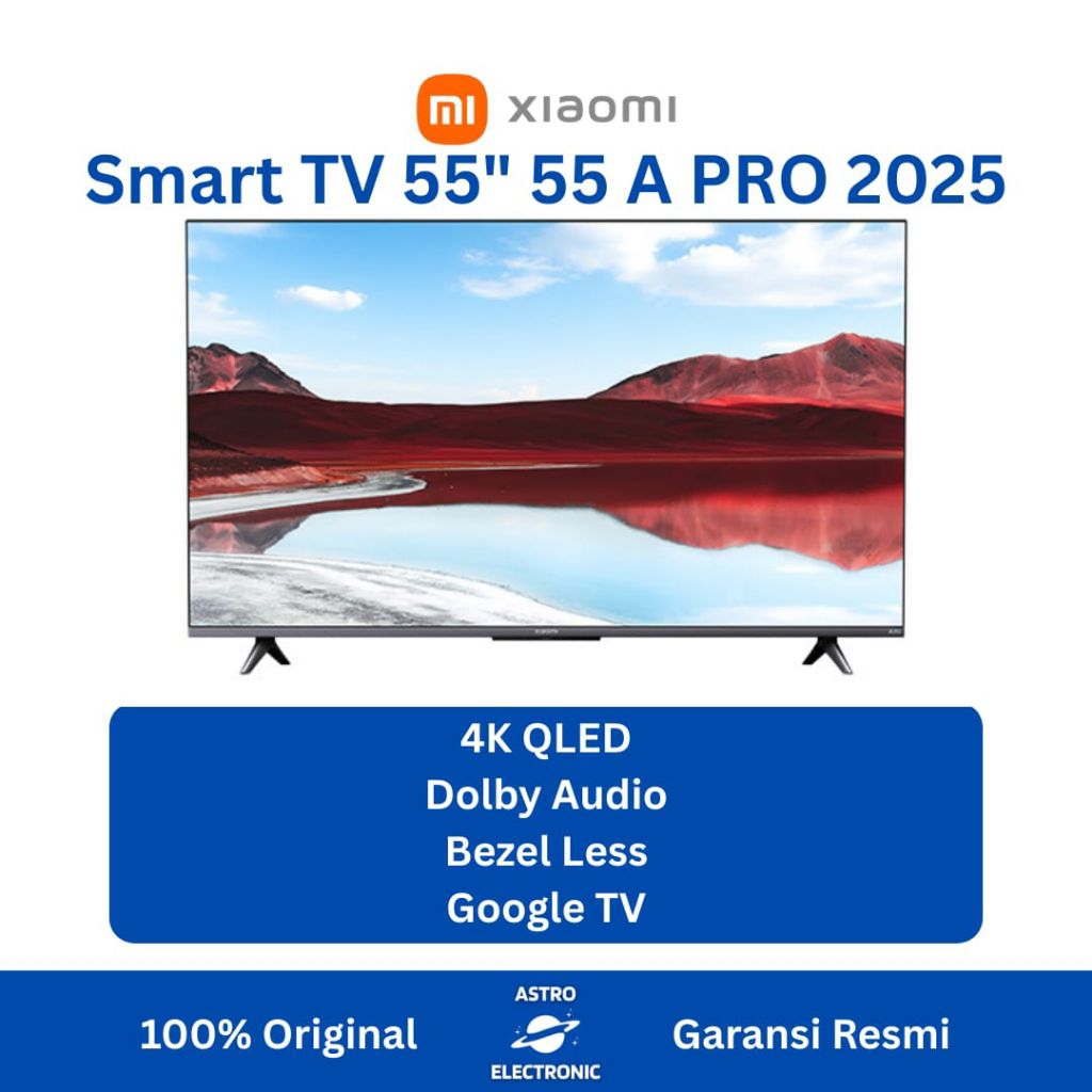 XIAOMI 55 A PRO 2025 4K QLED GOOGLE TV 55 Inch