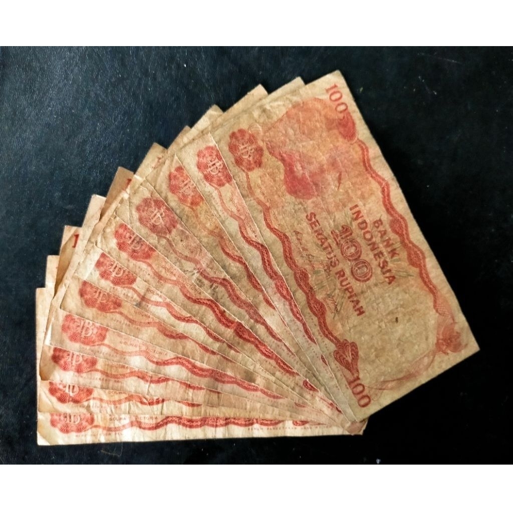 Uang 100 rupiah burung goura 1984