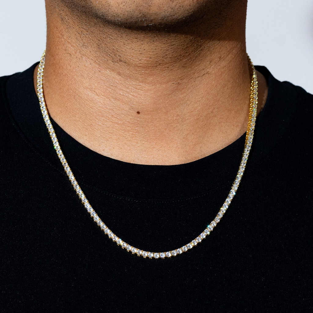Mispacci - Kalung 3mm Tennis Chain - Gold