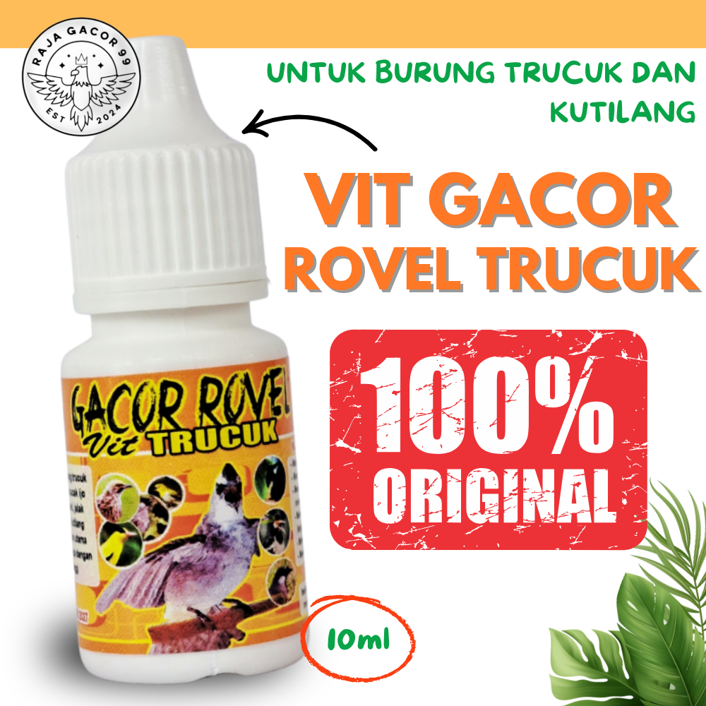 VITAMIN GACOR ROVEL TRUCUK Suplemen Burung Trucuk Vitamin Penggacor Burung