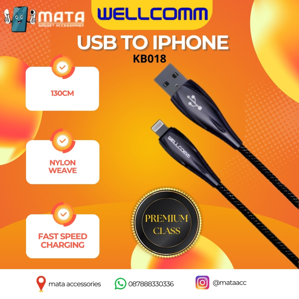 WELLCOMM Kabel Data Charger ALLOY C Series usb Lightning Super Fast Charging