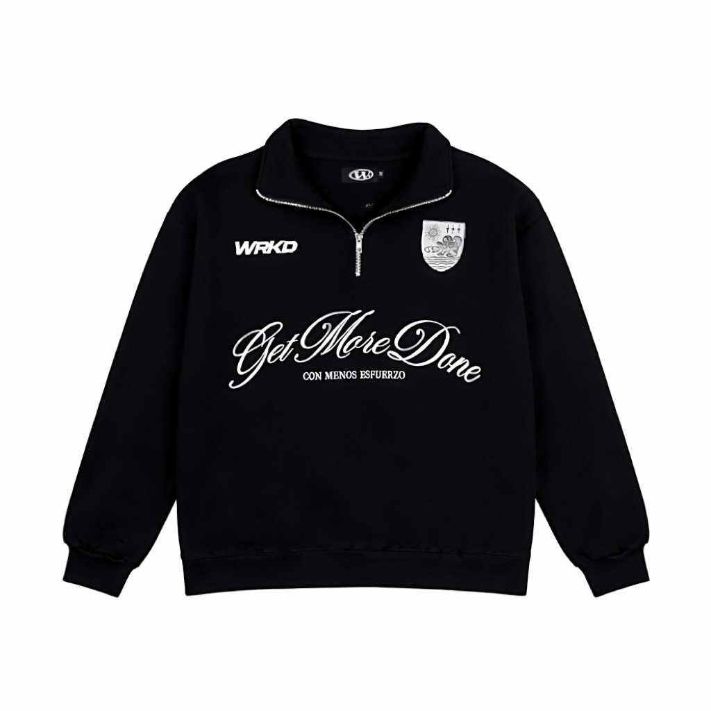 Workind - Half Zip Sweatshirt Black