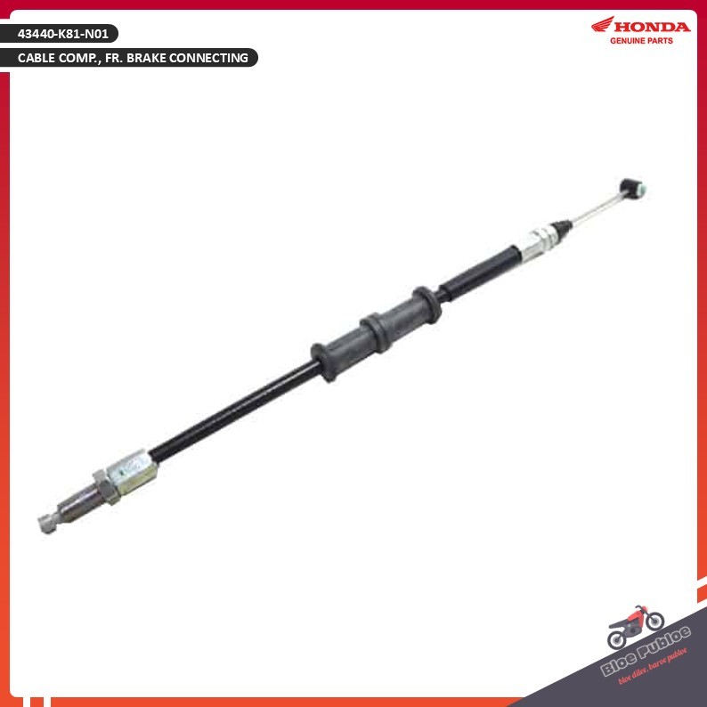 Kabel Rem CBS All New Honda BeAT eSP/43440K81N01/CABLE COMP., FR. BRAKE CONNECTING