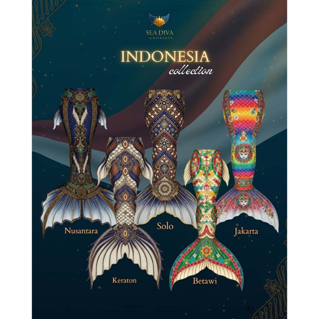 KOSTUM MERMAID INDONESIA / MERMAID TAIL / BAJU MERMAID - DEWASA