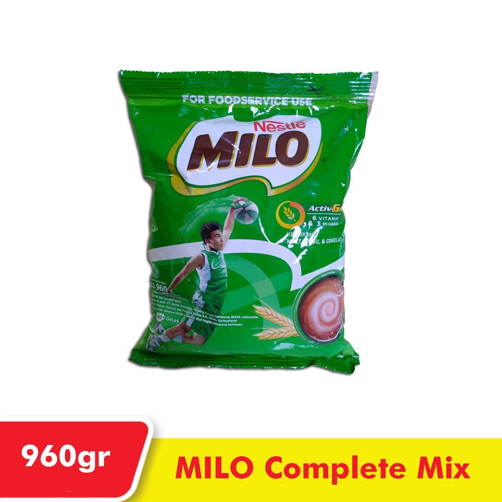 MILO NESTLE PROFESIONAL 960GR - SUSU BUBUK ANAK RASA COKELAT 960 GR