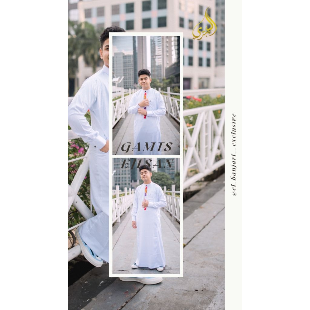 [PREMIUM] Gamis Ehsan Saudi by El Banjari Exclusive - Kombinasi Sasirangan Khas Banjar