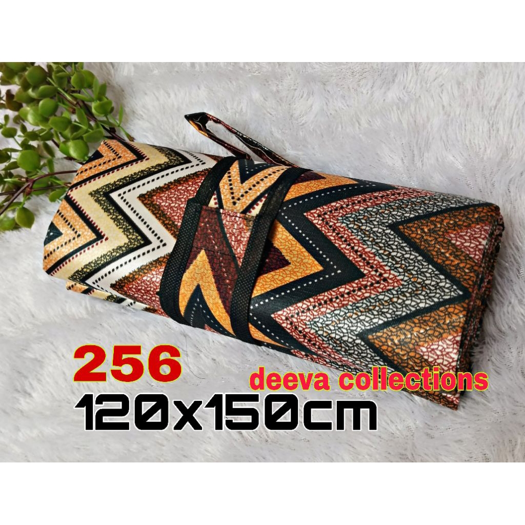 TIKAR LIPAT PIKNIK MICROSATIN 120cm X 150cm BISA PILIH MOTIP