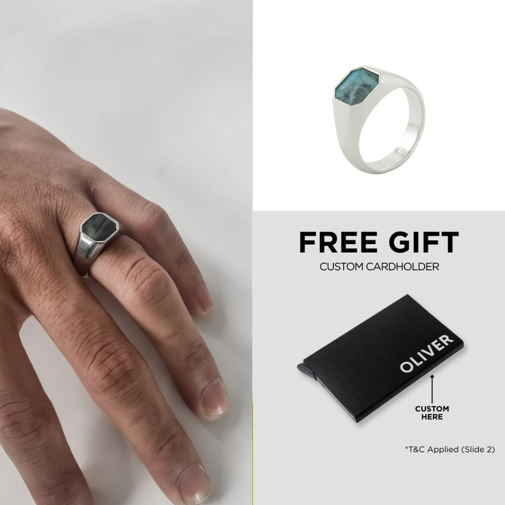 Kuze Original 316L Stainless Steel Collection - Zion Ring / Cincin Zion - Silver