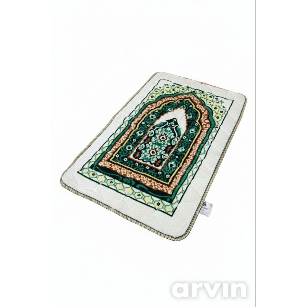 Sajadah Putih PREMIUM Turki Asli Aydin Mensucat 70 X 110 / Sajadah Aydin Turki PESANAN