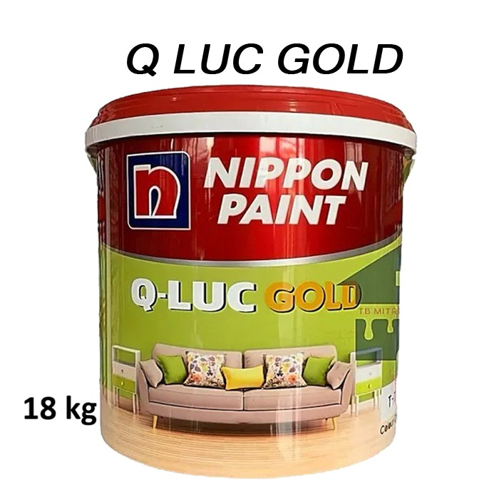 Q LUC GOLD NIPPON PAINT, Cat Tembok Interior NIPPON PAINT, Kemasan : 18 Kg