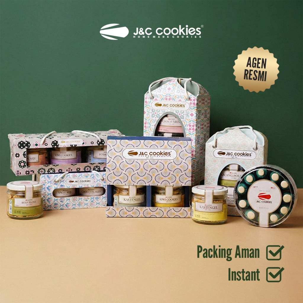 JNC COOKIES Hampers PAPER TRAY - Parcel Kue Kering J&C Cookies | Bingkisan Idul Fitri