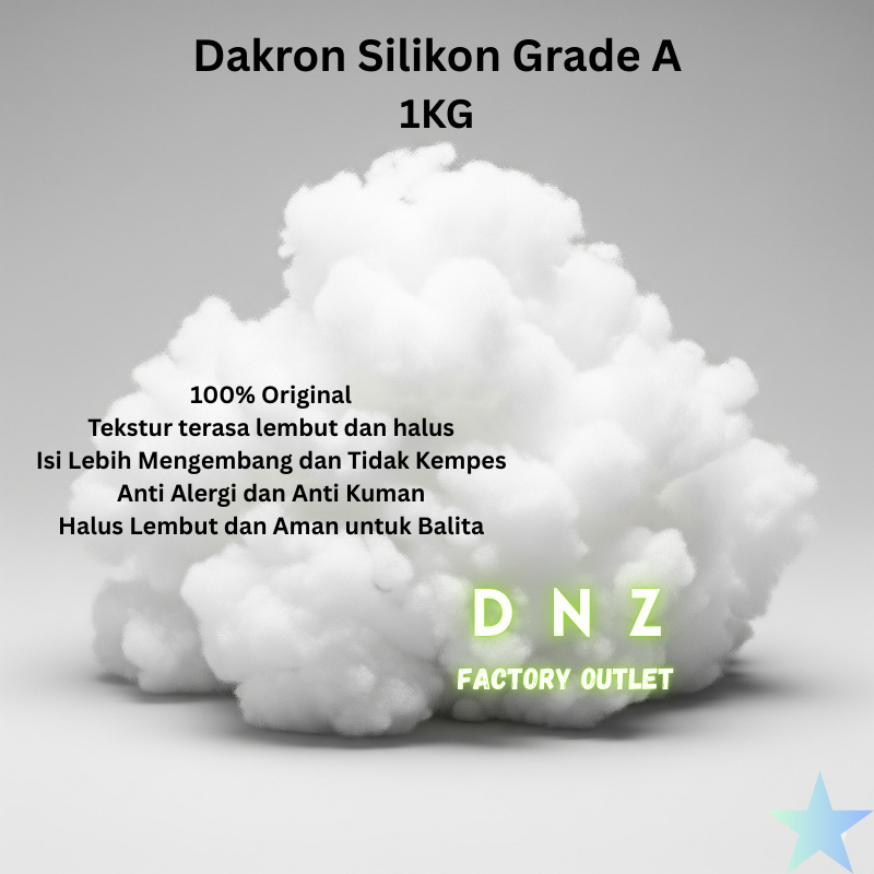 Dakron Silikon 1kg Anti Alergi Bacterial untuk Bantal Kerajinan Tangan Dekorasi