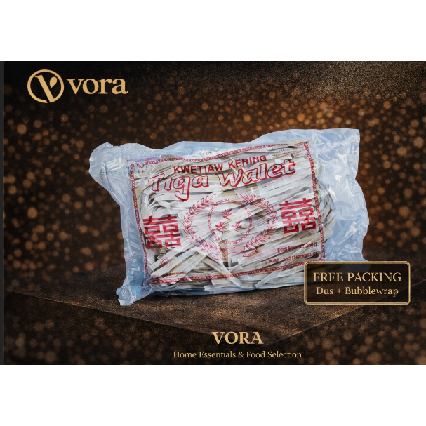 Kwetiau Kering Tiga Walet 200g Asli – Kwetiau Kering Premium, Kwetiau Goreng, Kwetiau Kuah, FREE Pac