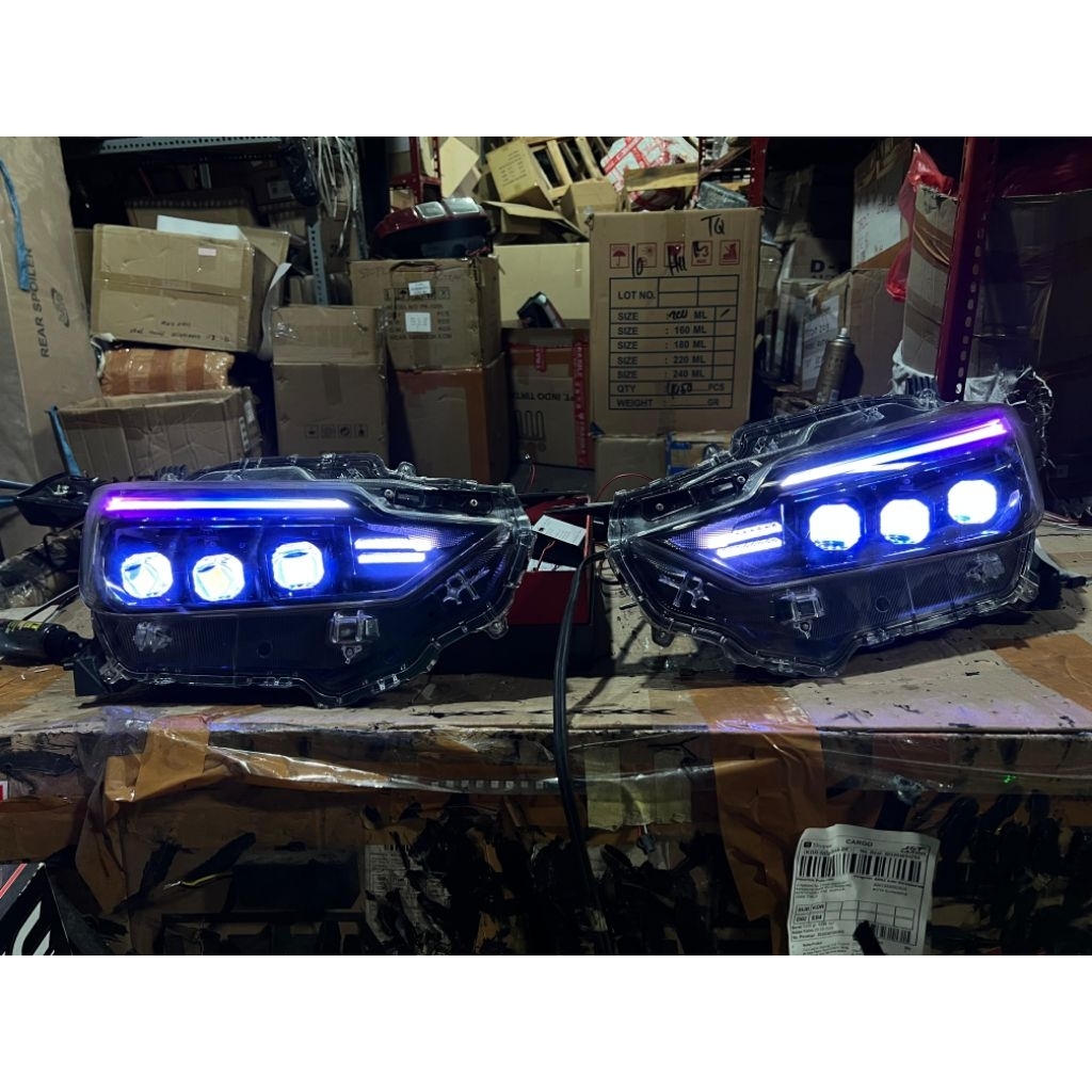 Headlamp Agya Ayla 2023 Custom Biled Matrix PRO7 AES BEEBOT Kus