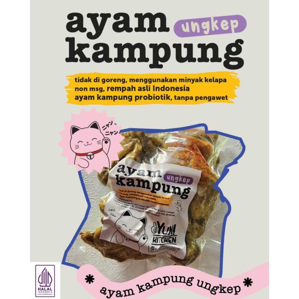 Ayam Kampung Ungkep Halal / Ayam Kampung Frozen Sehat / Ayam Goreng Frozen
