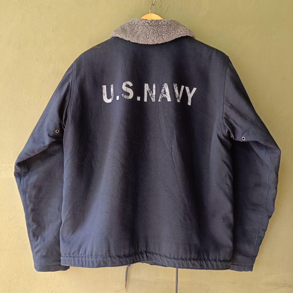 JAKET USN BY EIGHT ROUND N-1 DECK US NAVY JAKET DECK NAVY