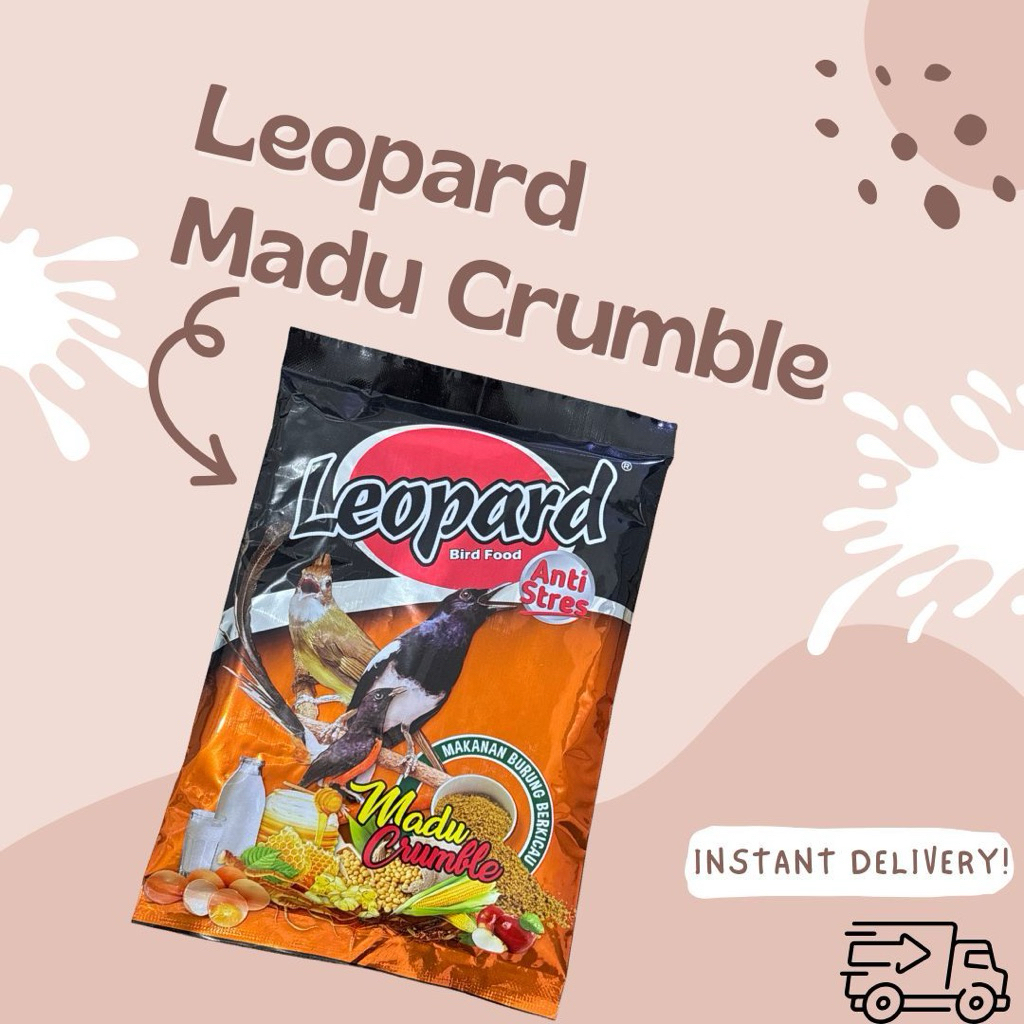 LEOPARD PAKAN BURUNG VOER MADU CRUMBLE