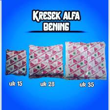 1 IKAT | ALFA tas kantong kresek plastik HD/kresek bening TRANSPARAN/kresek belanjaan/kresek kuat TE