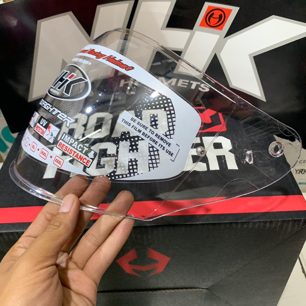 [original 100%] VISOR NHK R1 Double visor - Clear / original Kaca Helm NHK R1 double visor original