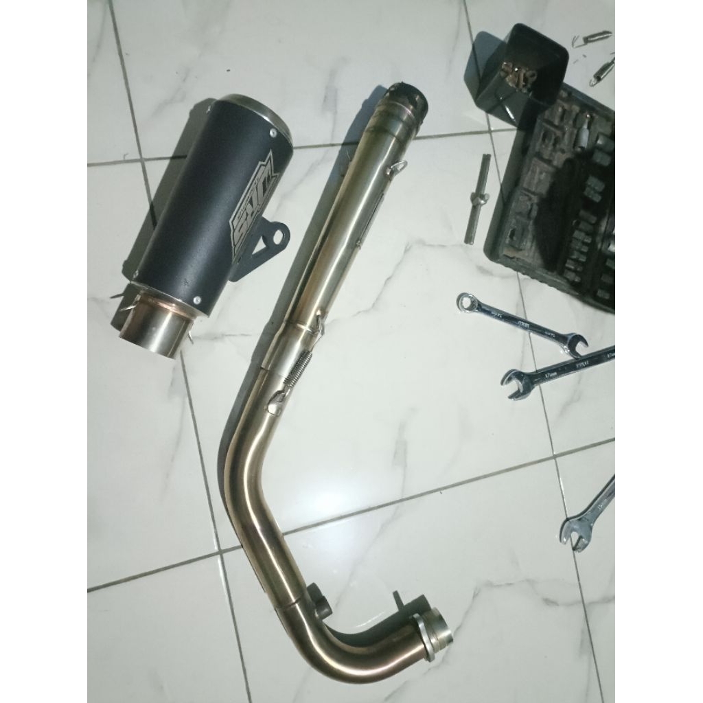 knalpot prostret supra gtr fullset copotan