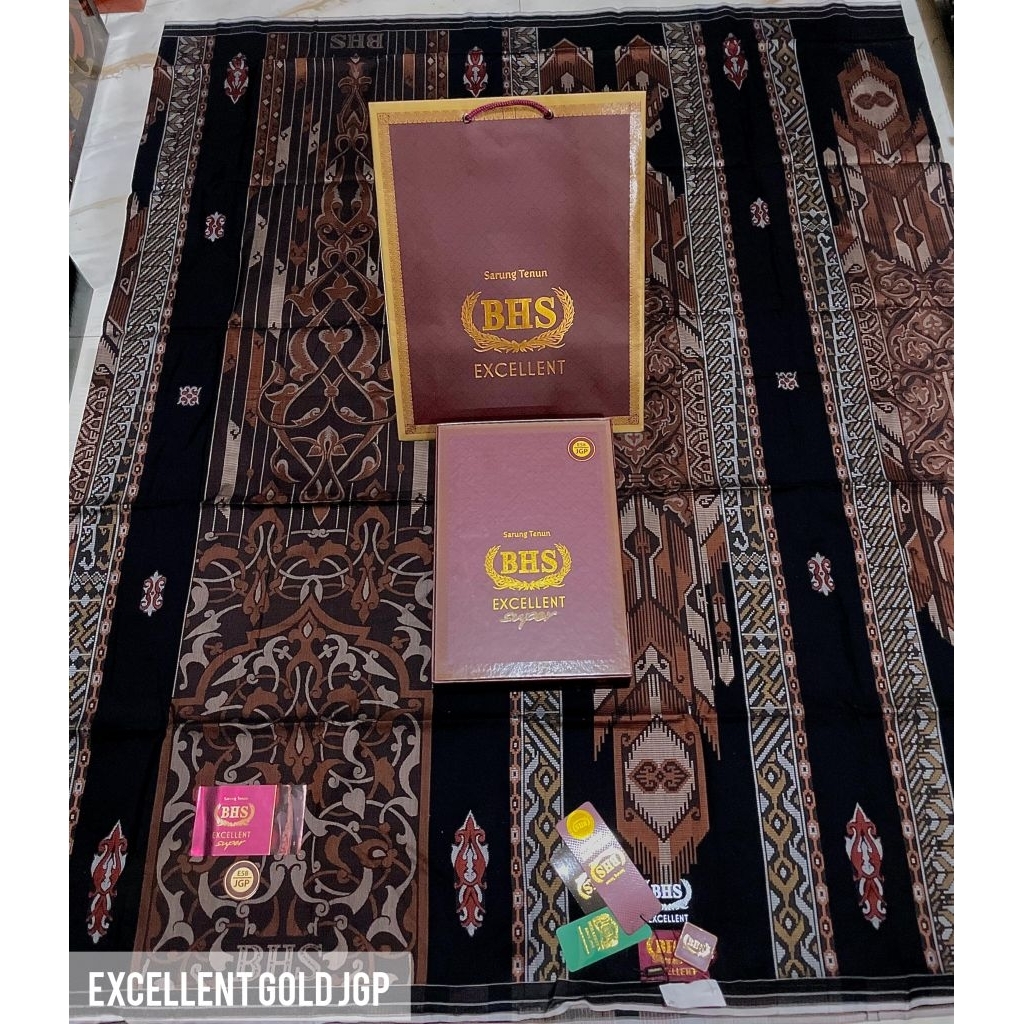 SARUNG BHS EXCELLENT GOLD SONGKET JGP JGF JEA JGH JGO SGA E57 E58 MURAH