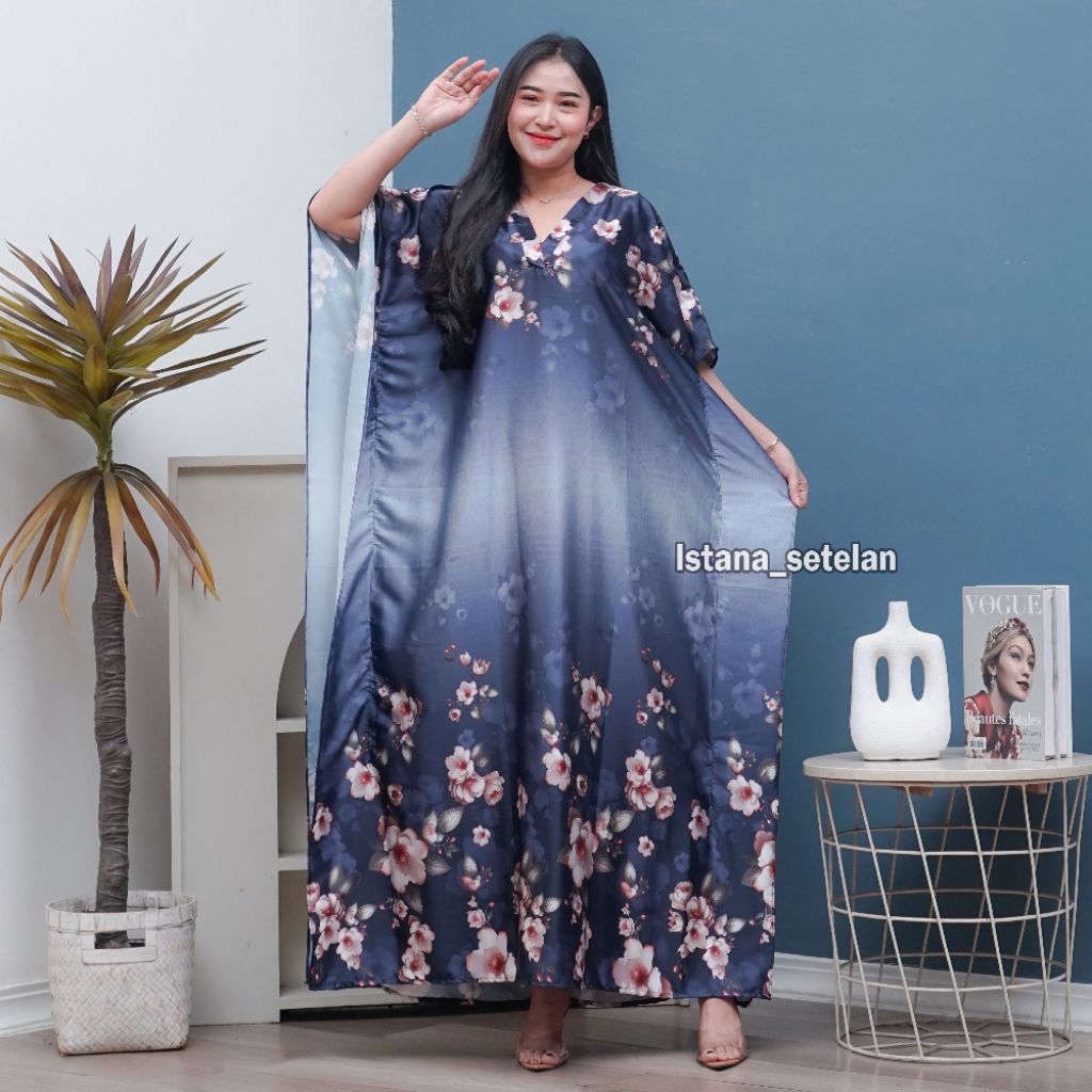 Kaftan selina silk Motif mewah muslim wanita Armany silk