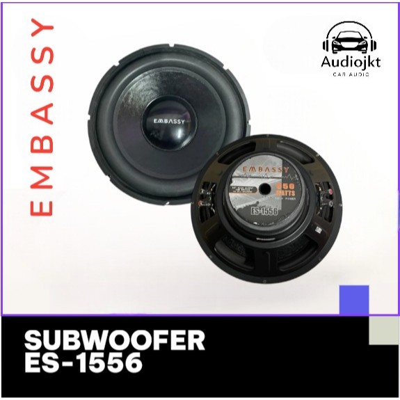 Subwoofer Embassy 15 Inch Double Coil Double Maghnet Embassy ES-1556