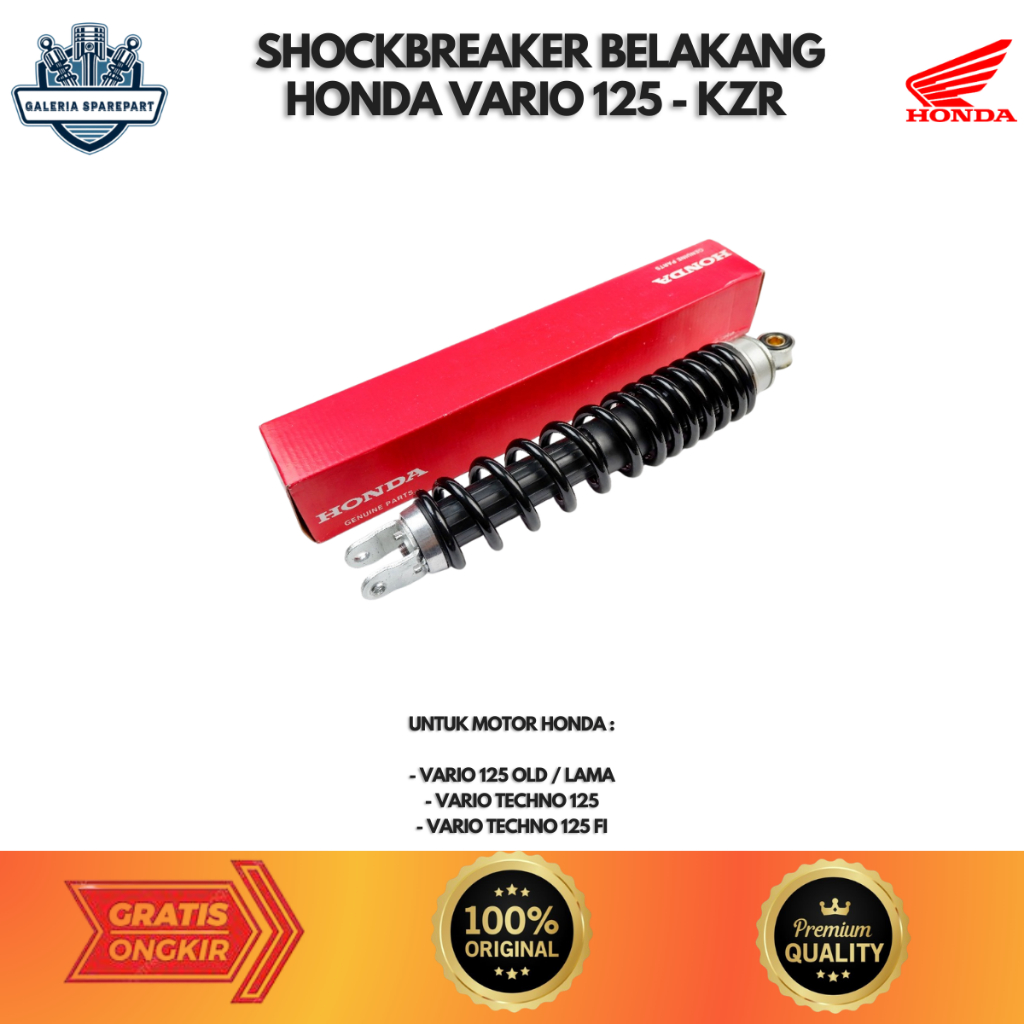 Shockbreaker Belakang Honda Vario 125 KZR / Shock Vario 125 Techno FI Original AHM 52400-KZR-600 Sho