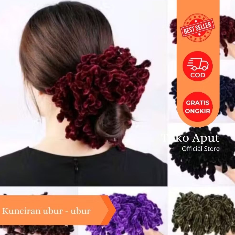Kunciran cepol ubur- ubur/Hijab cepol/cepol anti pusing