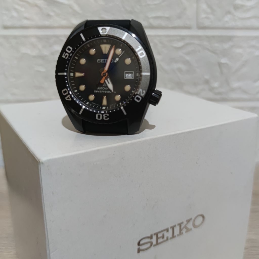 Preloved Seiko Prospek Black Sumo Limited Edition Jam Tangan Pria SPB125J1 Automatic