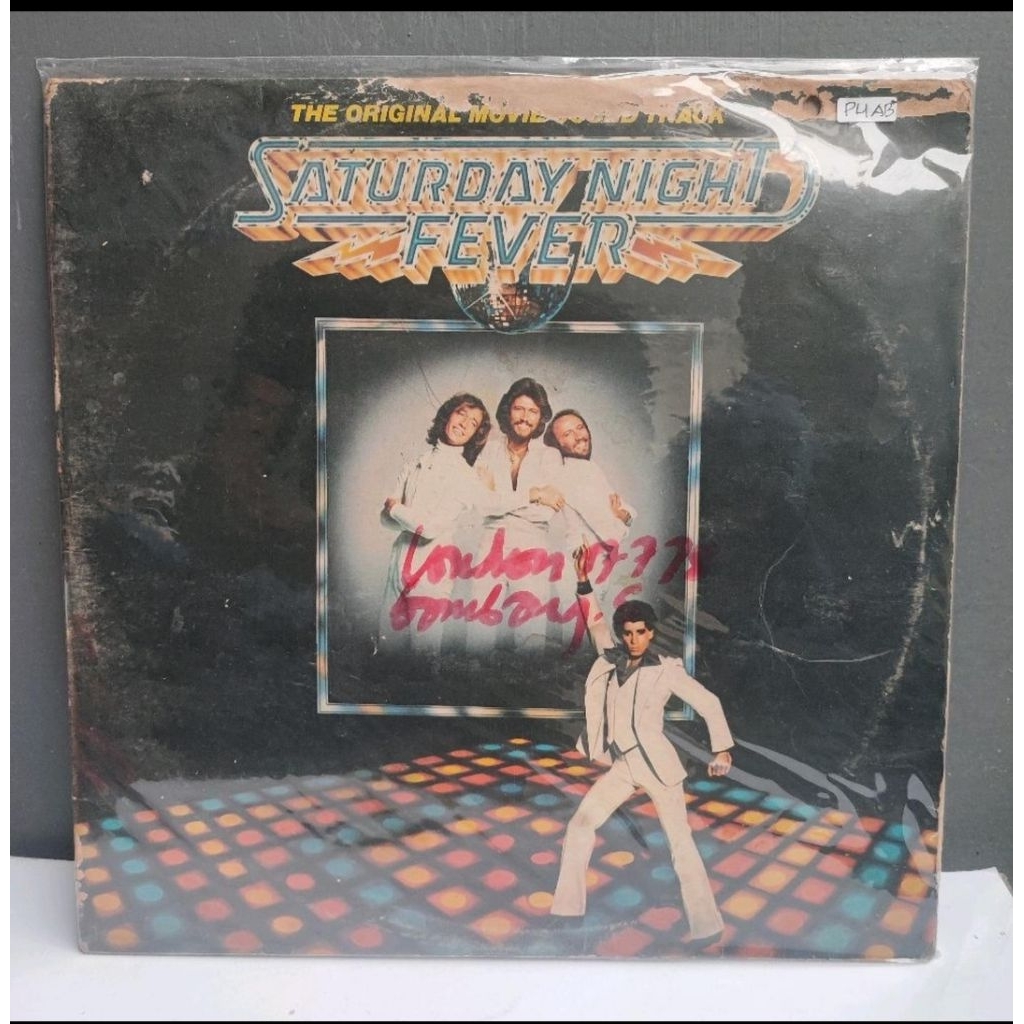 VINYL PIRINGAN HITAM 12 BEE GEES OST SATURDAY NIGHT FEVER