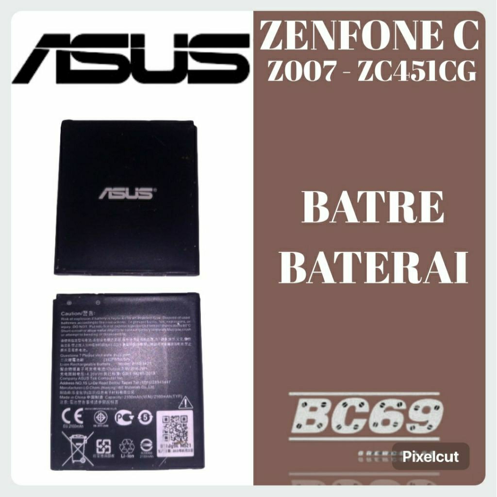 Batre Baterai Asus Zenfone C Z007 ZC451CG