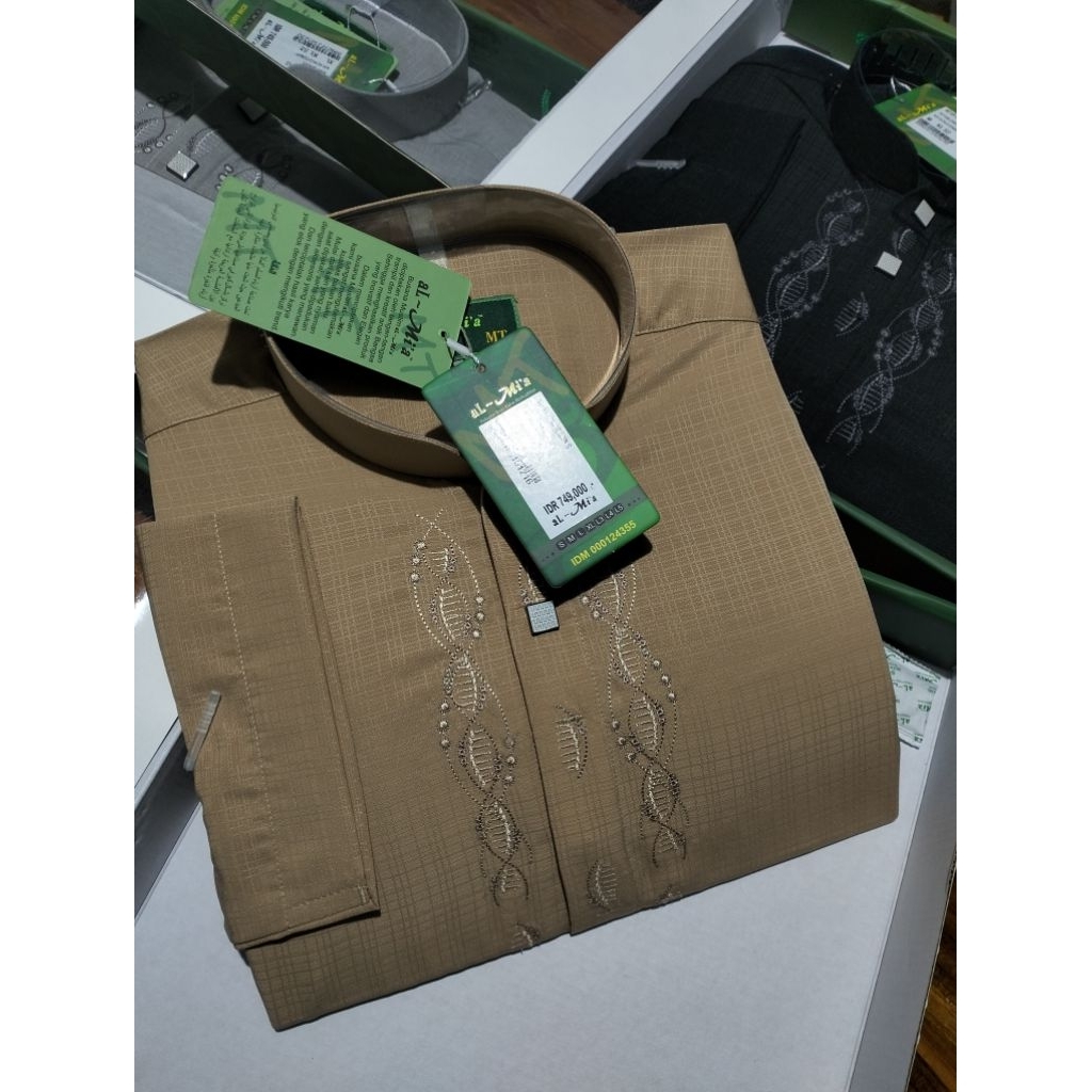 baju Koko almia mt lengan panjang warna 100% almia original