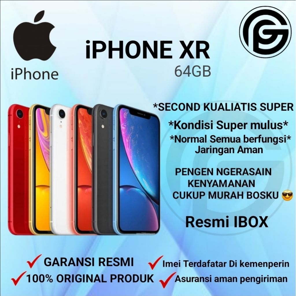 iPhone Xr 128GB Garansi Resmi Ibox