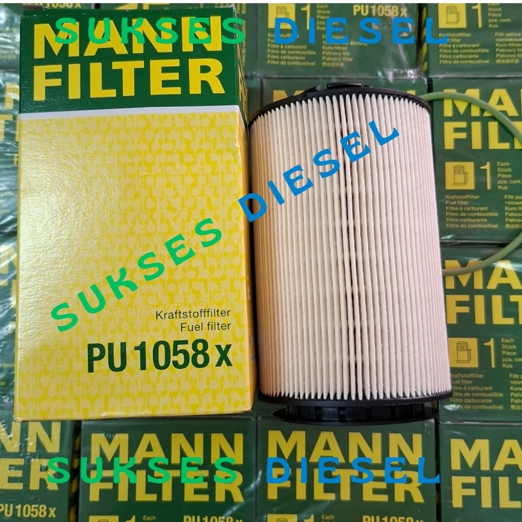 FUEL FILTER PU 1058X , MANN FILTER, MESIN DEUTZ