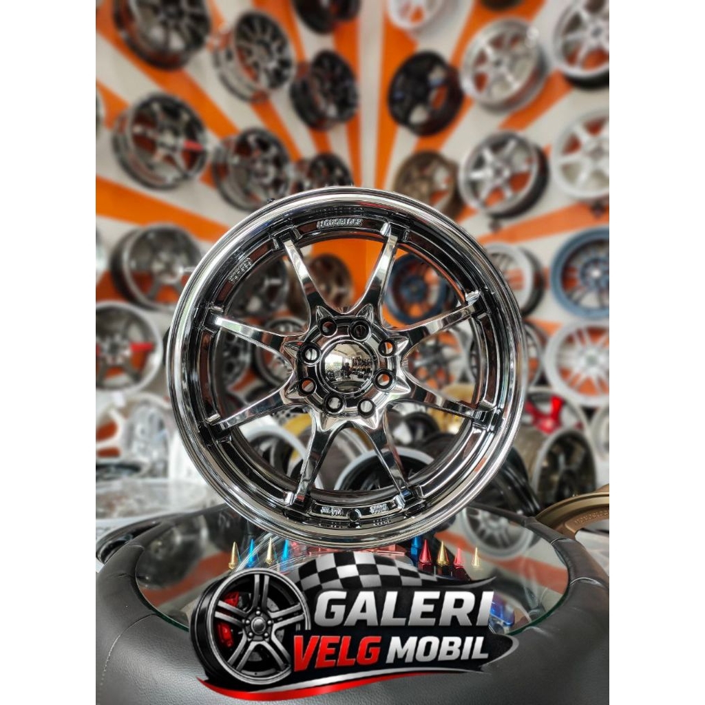 velg black chrome ring 16 velg ce28 R16 bisa untuk yaris jazz brio mobilio xenia avanza dll