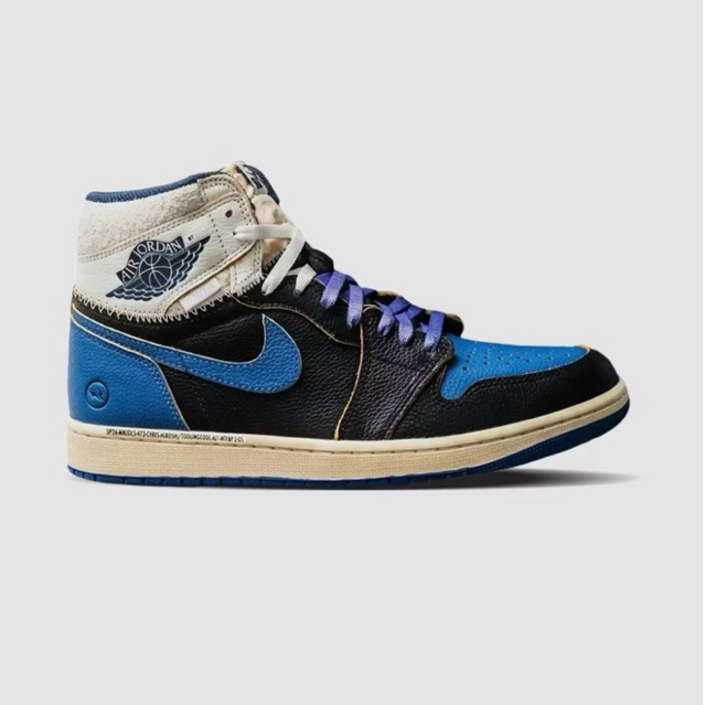 Air Jordan 1 Retro High OG x Union X Fragment Sport Royal 100% Authentic