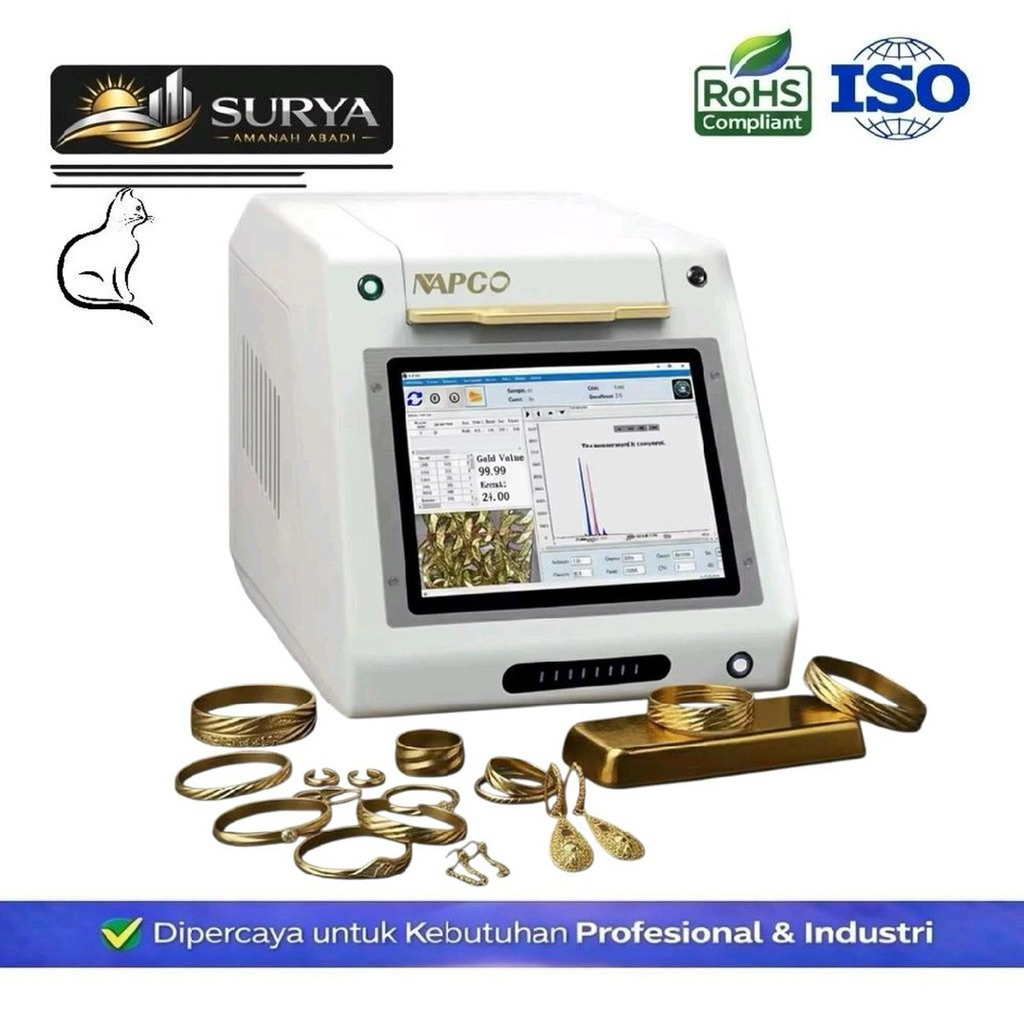 SAA - Alat Ukur Kadar Emas Logam Mulia Perhiasan High Precision N1 XRF Gold Tester Accurate Gold Pur