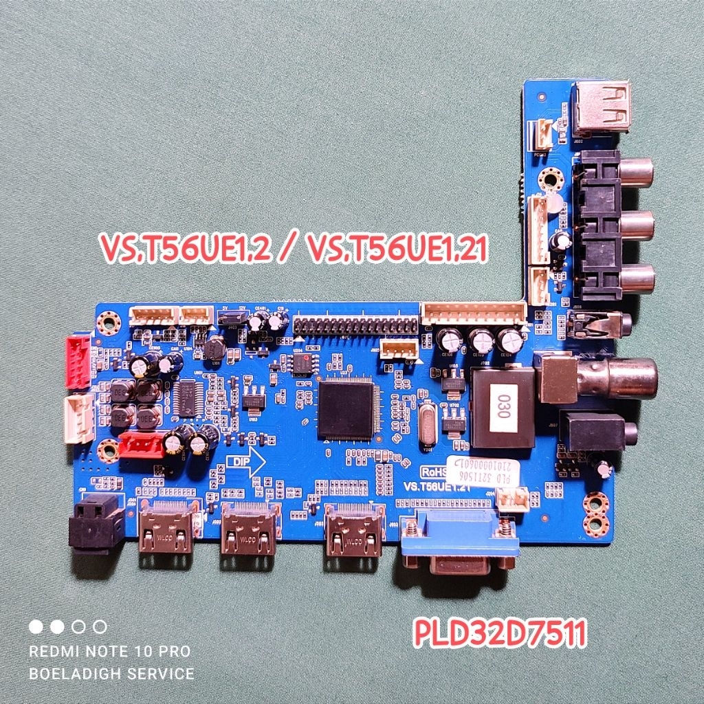 MB Mainboard TV LED Polytron PLD32D7511 VS.T56UE1.21 VS.T56UE1.2