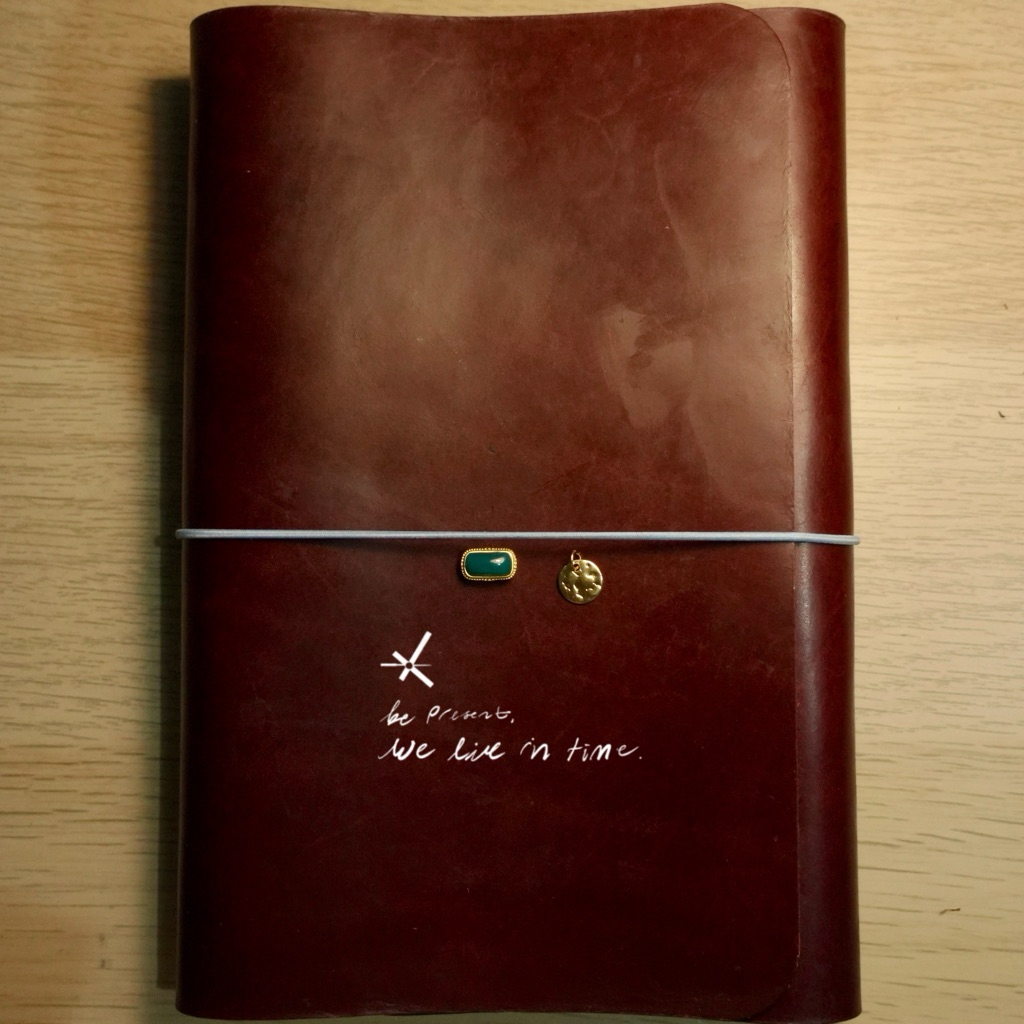 A5 leather traveler's journal kulit sapi asli notebook folio louise carmen sting and snout bindery p