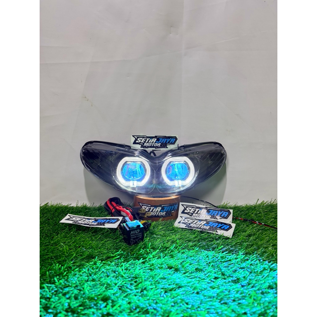 Reflektor Lampu Depan Biled Uk 2.5 Inch Jupiter Z Lama 2000-2005 Ful Set