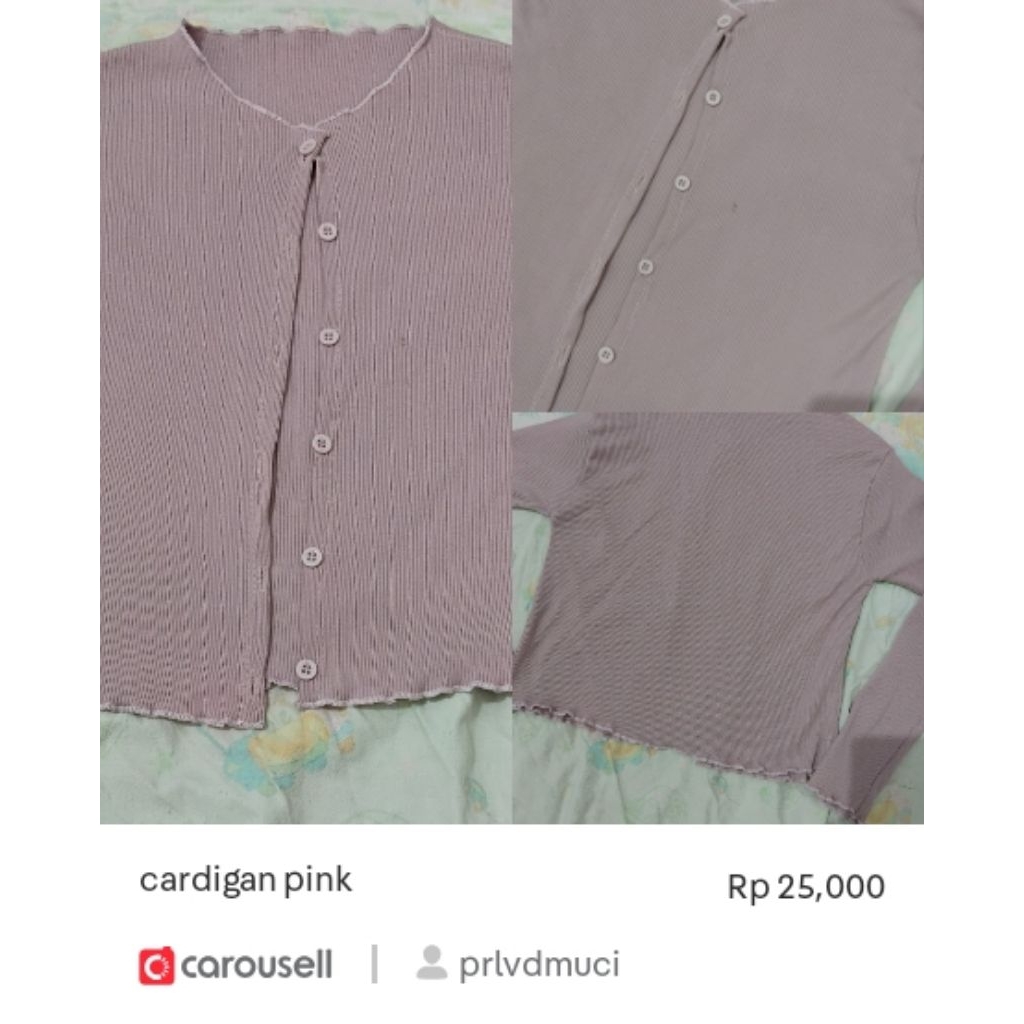 cardigan pink