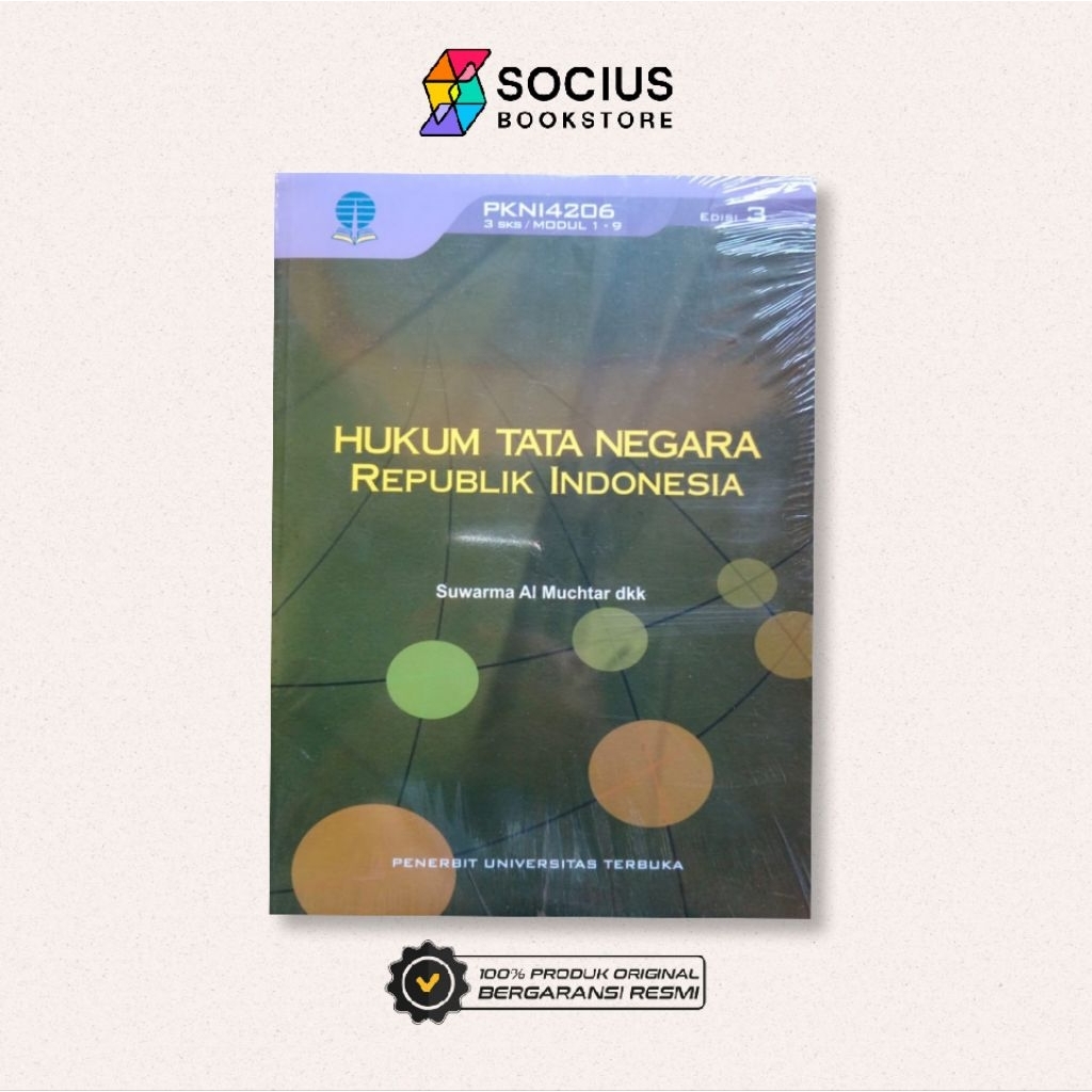 BUKU [ ORIGINAL ] HUKUM TATA NEGARA REPUBLIK INDONESIA - SUWARMA AL MUCHTAR - UT - SOCIUS BOOKSTORE