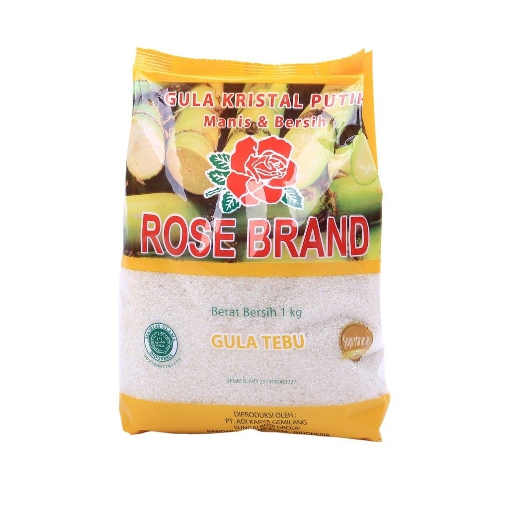 Gula Rose Brand 1 kg/ Rose Brand Gula Pasir 1 kg Kuning