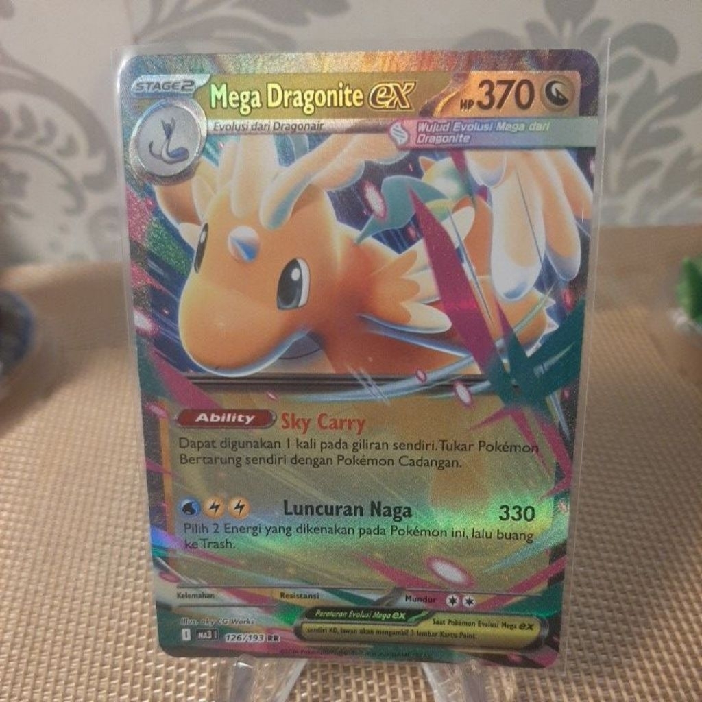 Kartu TCG pokemon Mega Dragonite EX