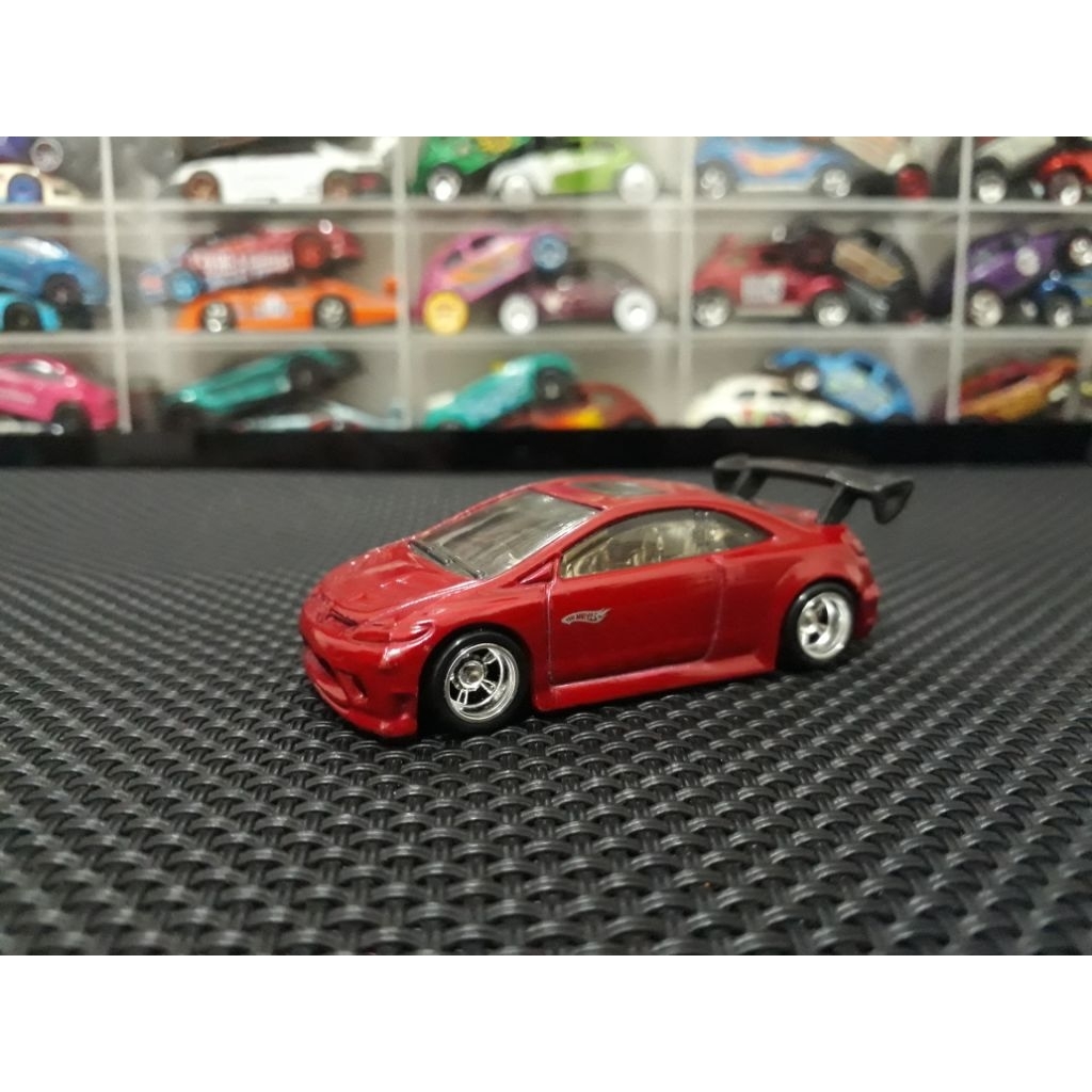 Hot Wheels 2006 Honda Civic Si Merah Swap Wheels Rivet Aman