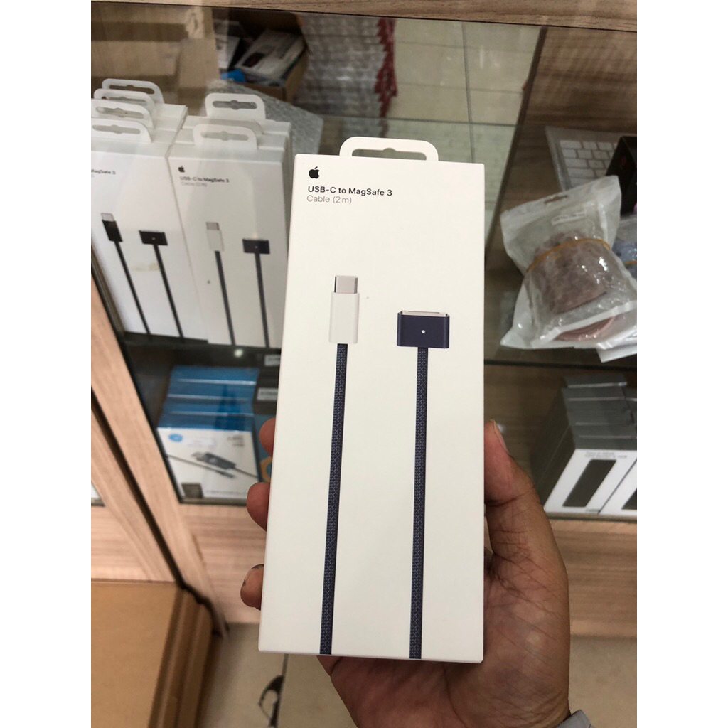 USB C to magsafe 3 cable 2 meter for macbook Air M2 and Pro M2 Pro M3 original copotan - White Midni