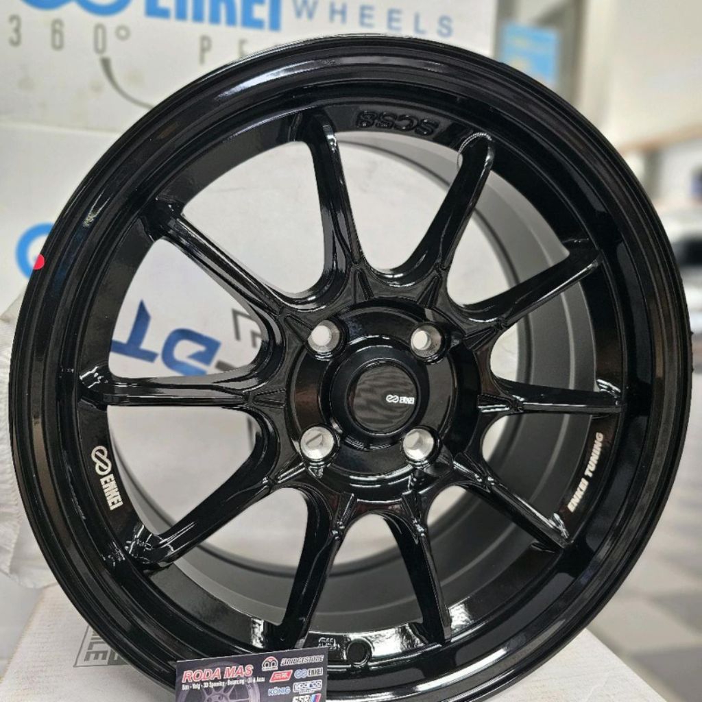 Velg ENKEI tuning SC58 ORIGINAL R15x7 pcd4x100 ET35 (Velg atto1, Yaris, Agya, brio, yaris, rocky)